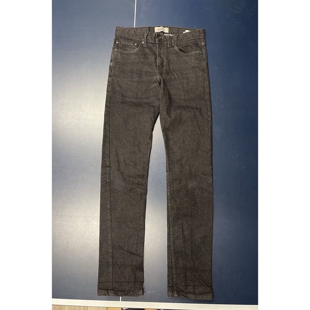 Naked And Famous Weird Guy Ash Black Stretch Tapered Jeans Size 30x32